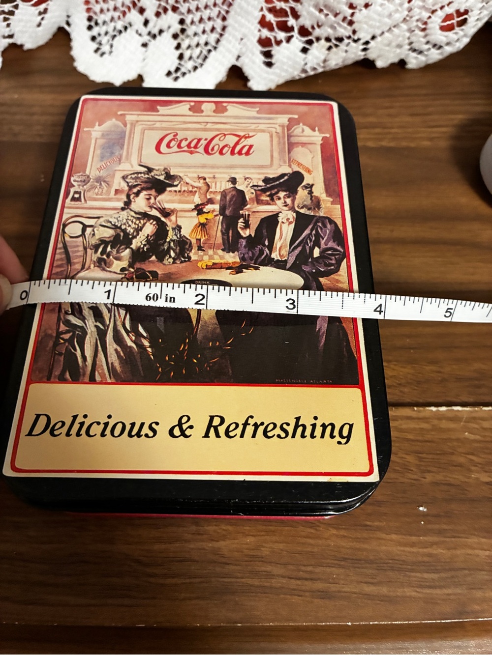 Coca Cola Retro Illustration Empty Tin Metal - Picture 10 of 10
